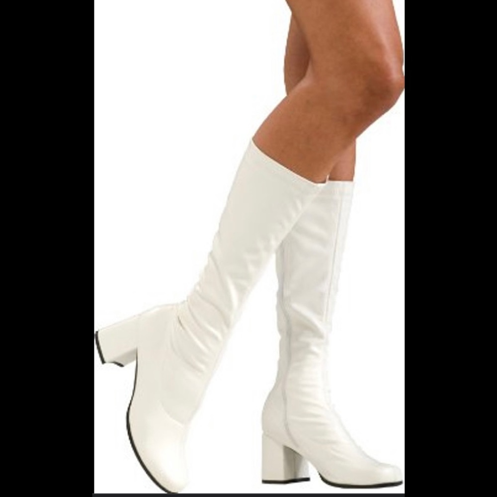Secret Wishes white go- go boots